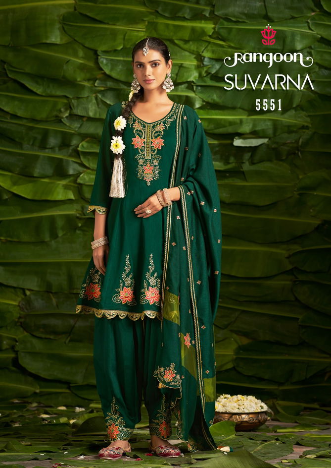 Suvarna By Rangoon Designer Work Readymade Suits Wholesale Shop In Surat